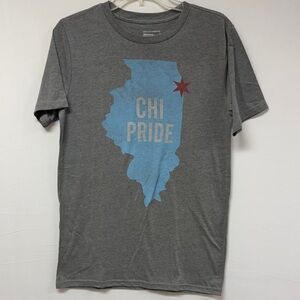 Local Pride T-Shirt Short Sleeves Women’s Gray Size Small